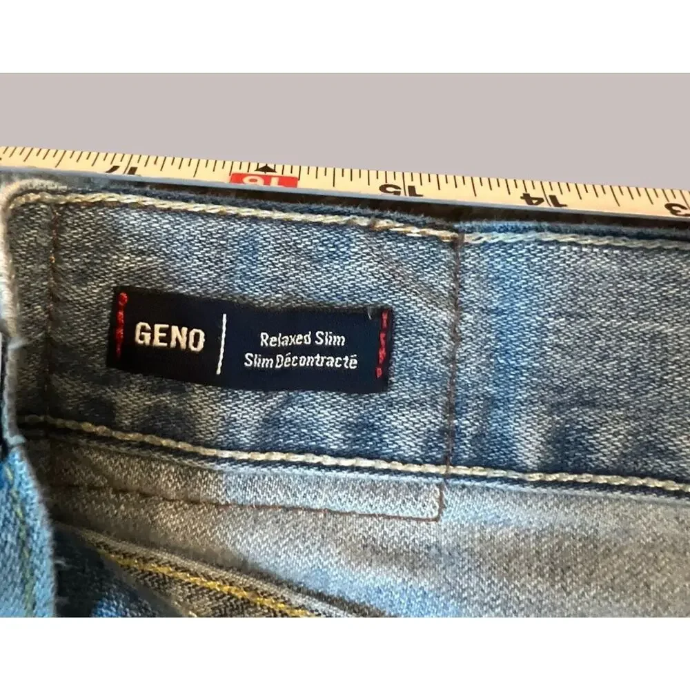 TRUE RELIGION Geno Relaxed Slim Fit Jeans, Distressed, Light Wash| Men’s: 36x32